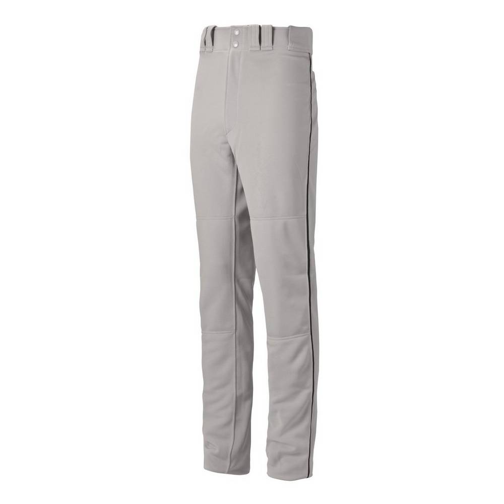 Pantaloni Mizuno Baseball Premier Pro Piped G2 Uomo - Grigie/Nere - 21687-EOKZ